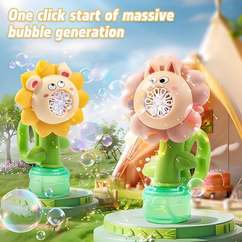 2025 New Swinging Flower Bubble Machine Cartoon Sunflower Seven Color Flower Blowing Bubble Colorful Light Toy
2025 New Swinging Flower Bubble Machine Cartoon Sunflower Seven Color Flower Blowing Bubble Colorful Light Toy