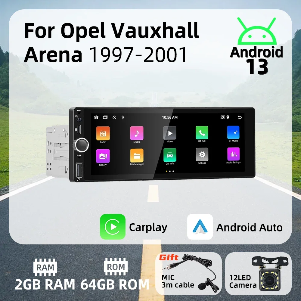 Carplay Android Auto Android Авто Мультимедиа 1-диночное радио для Opel Vauxhall Arena 1997-2001 6,86 "Экран Стерео головное устройство GPS WIFI
Carplay Android Auto Android Авто Мультимедиа 1-диночное радио для Opel Vauxhall Arena 1997-2001 6,86 "Экран Стерео головное устройство GPS WIFI