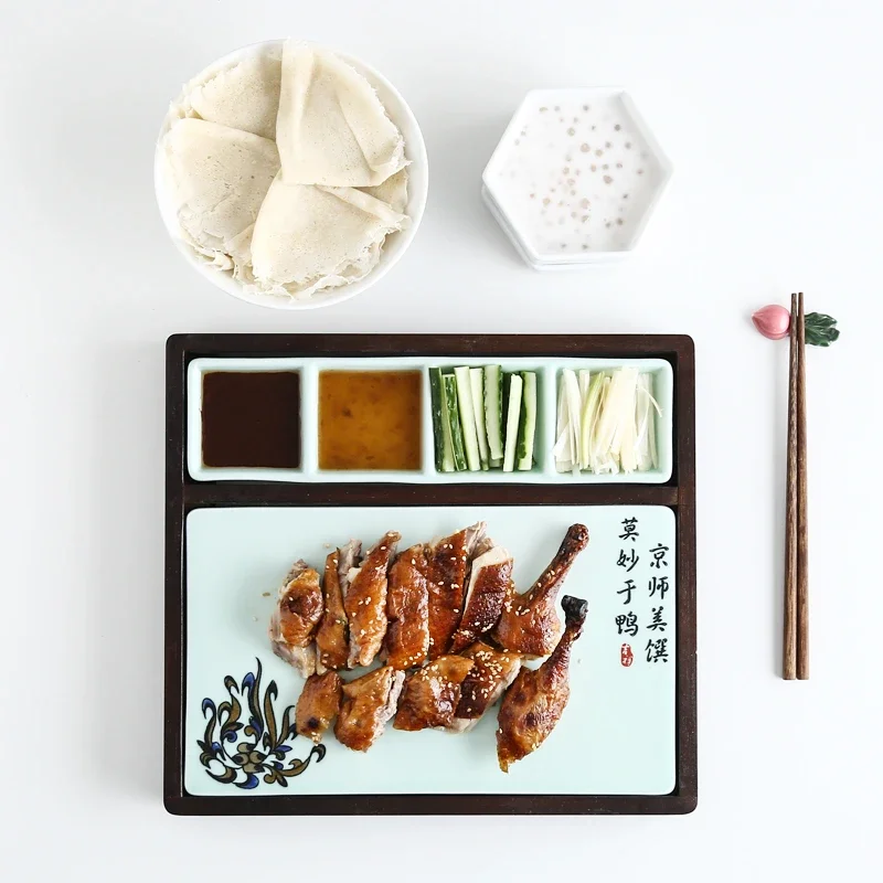 Featured creative disc Bamboo wood ceramic plate Peking Duck plate Special dishes Restaurant mood tableware Ceramic plate
Featured creative disc Bamboo wood ceramic plate Peking Duck plate Special dishes Restaurant mood tableware Ceramic plate