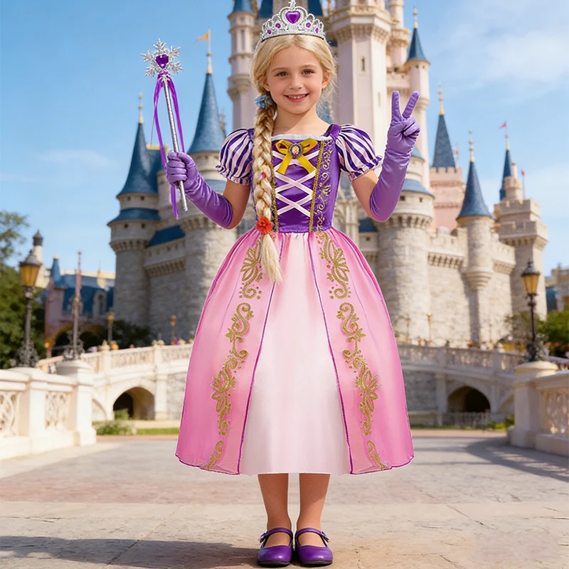 Girls Rapunzel Princess Dress Kids Purple Pink Gown Tangled Halloween Birthday Party Costume
Girls Rapunzel Princess Dress Kids Purple Pink Gown Tangled Halloween Birthday Party Costume