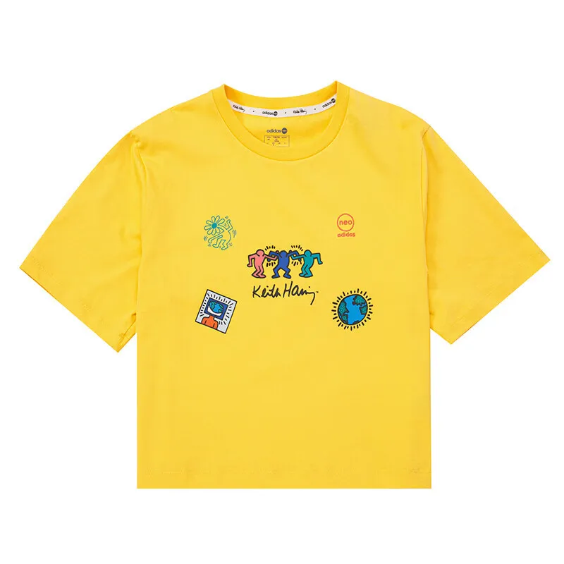 Adidas NEO Yellow Trendy Short - length T - shirt. With Artistic Patterns and Comfortable Cotton Fabric, It's a Fashion Item for
Adidas NEO Yellow Trendy Short - length T - shirt. With Artistic Patterns and Comfortable Cotton Fabric, It's a Fashion Item for