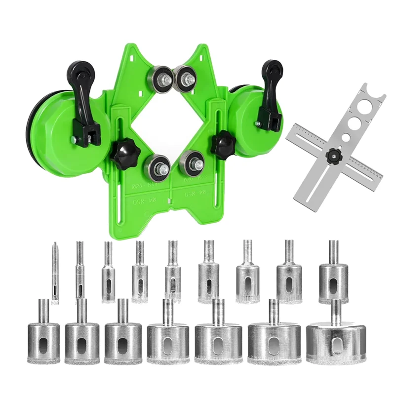 WCS-Diamond Hole Saw Kit ,16PCS Tile Saw Drill Bits Set From 6Mm-50Mm With Double Suction Cups For Drilling , Glass
WCS-Diamond Hole Saw Kit ,16PCS Tile Saw Drill Bits Set From 6Mm-50Mm With Double Suction Cups For Drilling , Glass