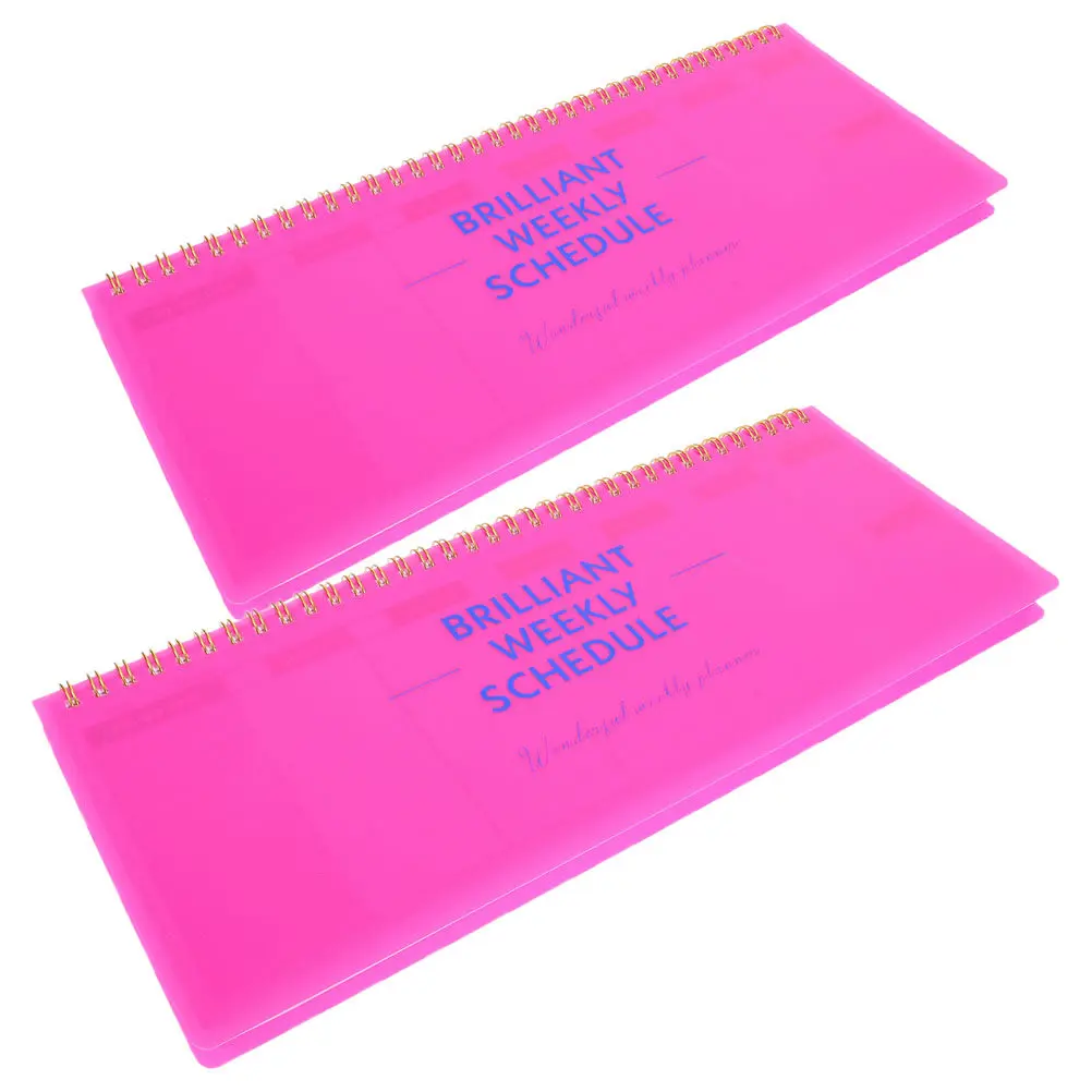 2Pcs Weekly Planner Notepad Small Undated Spiral Bound Horizontal Layout Desk Pad for Office Home Task Management Smooth Writing
2Pcs Weekly Planner Notepad Small Undated Spiral Bound Horizontal Layout Desk Pad for Office Home Task Management Smooth Writing