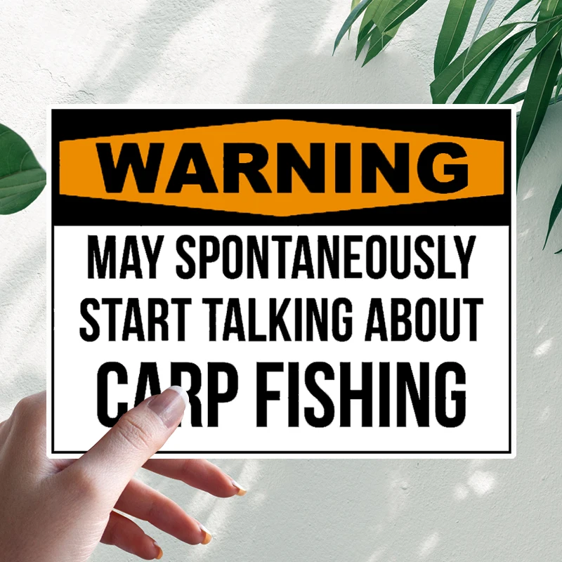 Funny Warning Carp Fishing Car Stickers Motorcycle Vinyl Decal Waterproof Windshield Auto Accessories #S90325
Funny Warning Carp Fishing Car Stickers Motorcycle Vinyl Decal Waterproof Windshield Auto Accessories #S90325