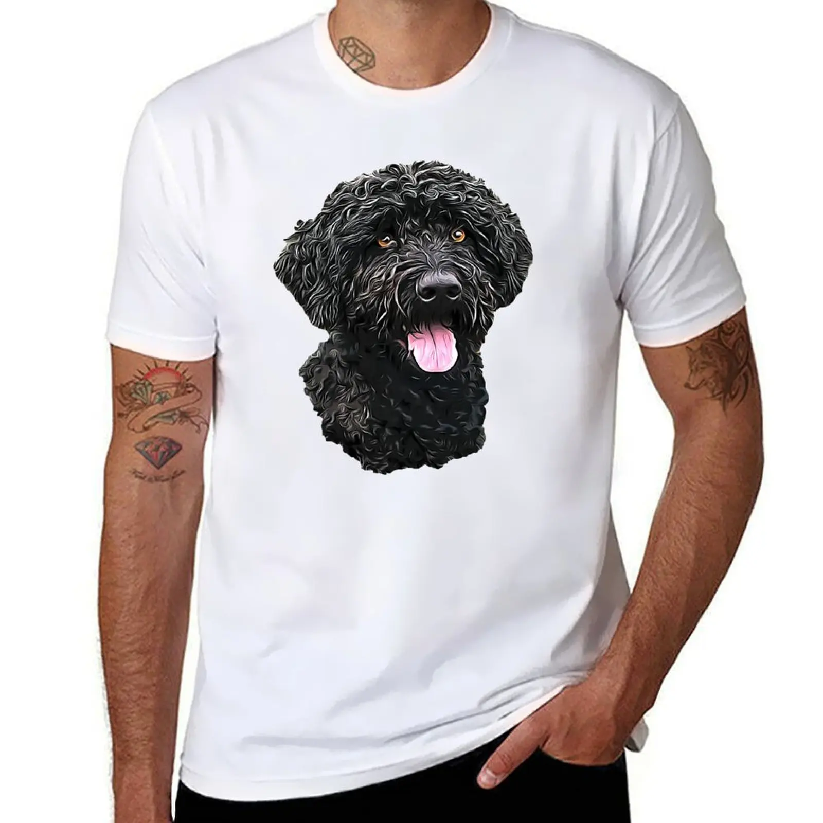 Portuguese Water Dog T-Shirt cotton t shirts man 100% man t shirts for men casual T-Shirt
Portuguese Water Dog T-Shirt cotton t shirts man 100% man t shirts for men casual T-Shirt