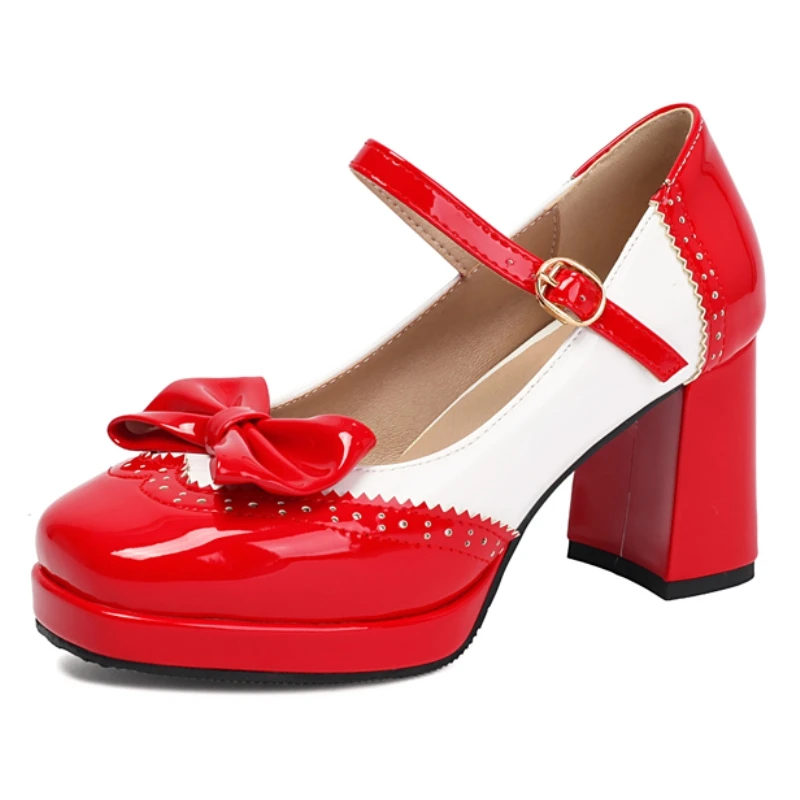 Women's High Heels Pumps Shoes Big Size 48 Fashion Square toe Sexy Patchwork Block Heeled Wedding Dress Dance Shoes Lady 2026
Women's High Heels Pumps Shoes Big Size 48 Fashion Square toe Sexy Patchwork Block Heeled Wedding Dress Dance Shoes Lady 2026