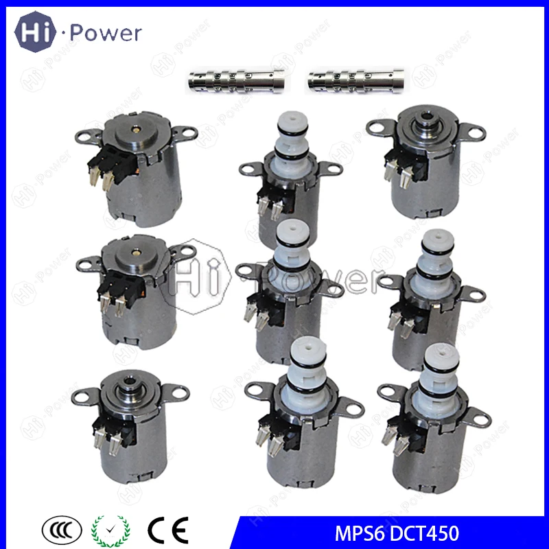 6DCT450 MPS6 Original Auto Transmission Shift Solenoid Kit for Volvo Ford Land Rover 6-Speed Car Gearbox Valve body Solenoids
6DCT450 MPS6 Original Auto Transmission Shift Solenoid Kit for Volvo Ford Land Rover 6-Speed Car Gearbox Valve body Solenoids
