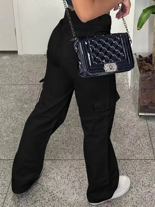 Autumn Winter Overalls Solid Color Casual Fashion Temperament Commuting Style Wide-leg Pants Mid-waist Pocket Button Trousers
Autumn Winter Overalls Solid Color Casual Fashion Temperament Commuting Style Wide-leg Pants Mid-waist Pocket Button Trousers