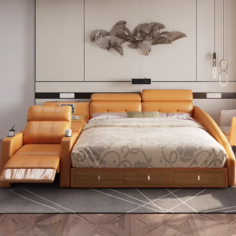 Multifonction Massager Bed Frame Luxury Leather Smart Couch Bed Storage Space Lounge Muebles Para Dormitorio Home Accessories
Multifonction Massager Bed Frame Luxury Leather Smart Couch Bed Storage Space Lounge Muebles Para Dormitorio Home Accessories