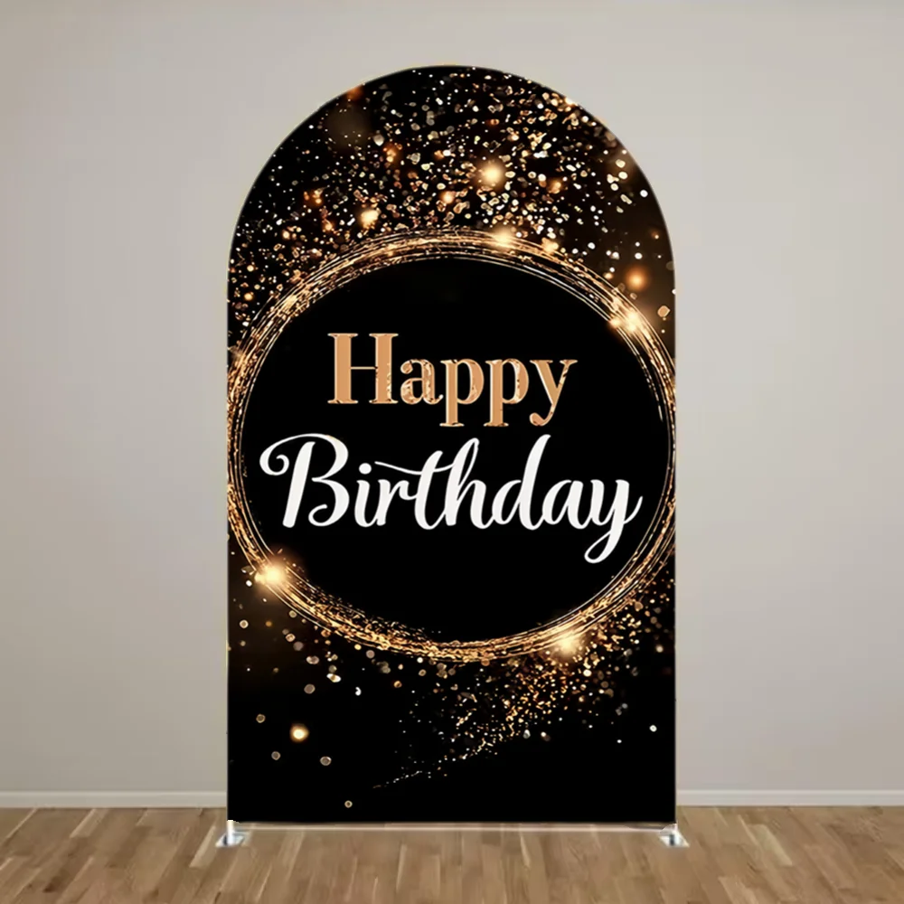 Mocsicka Black Gold Arch Backdrop Cover "Happy Birthday" Theme Party Decor Photo Booth Background Luxury Celebration Supplies
Mocsicka Black Gold Arch Backdrop Cover "Happy Birthday" Theme Party Decor Photo Booth Background Luxury Celebration Supplies