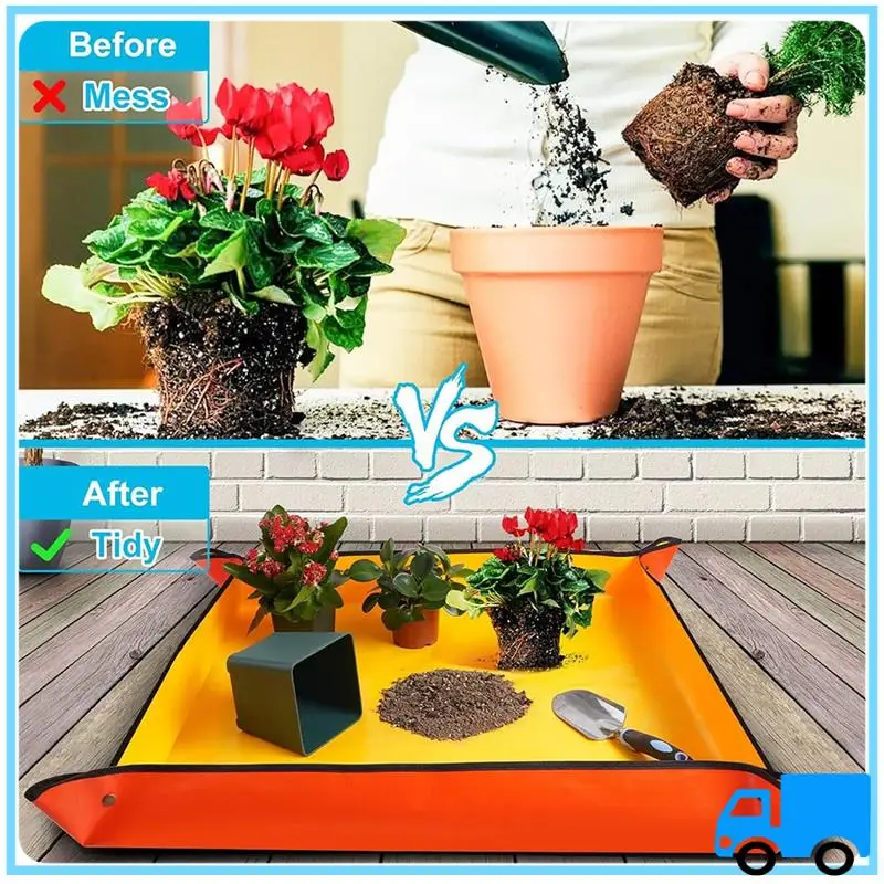 Latest 6PCS Repotting Mat Kit For Indoor Plant Transplanting And Potting Soil Mess Control For Women Plant Lover Gifts Set 26X26
Latest 6PCS Repotting Mat Kit For Indoor Plant Transplanting And Potting Soil Mess Control For Women Plant Lover Gifts Set 26X26