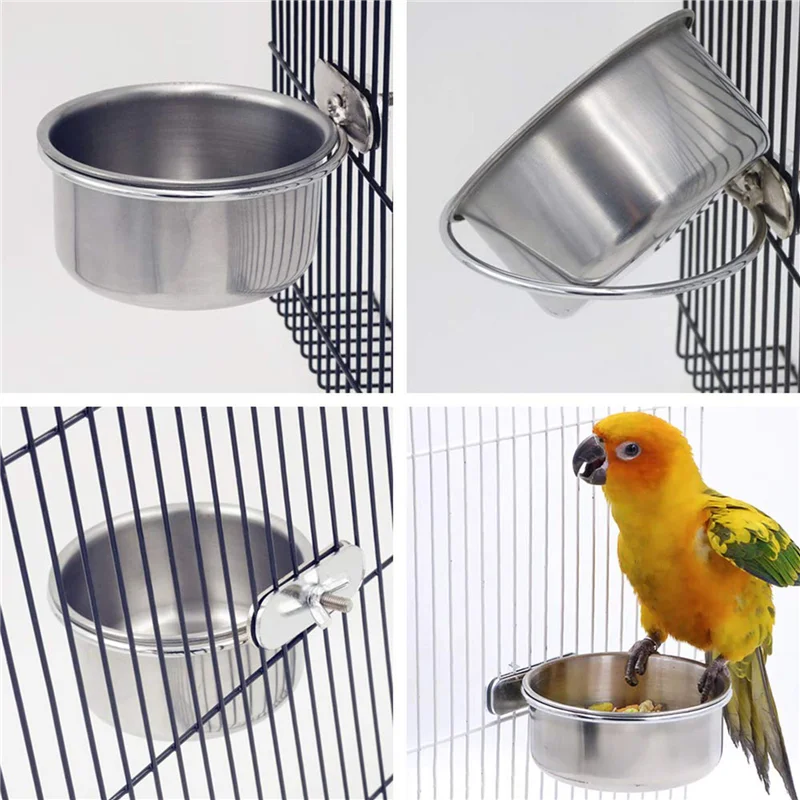 6 Pack Bird Cage Food Water Dispenser Parrot Food Dish Bird Feeder Cup For Cage, Stainless Steel Bird Food Holder
6 Pack Bird Cage Food Water Dispenser Parrot Food Dish Bird Feeder Cup For Cage, Stainless Steel Bird Food Holder