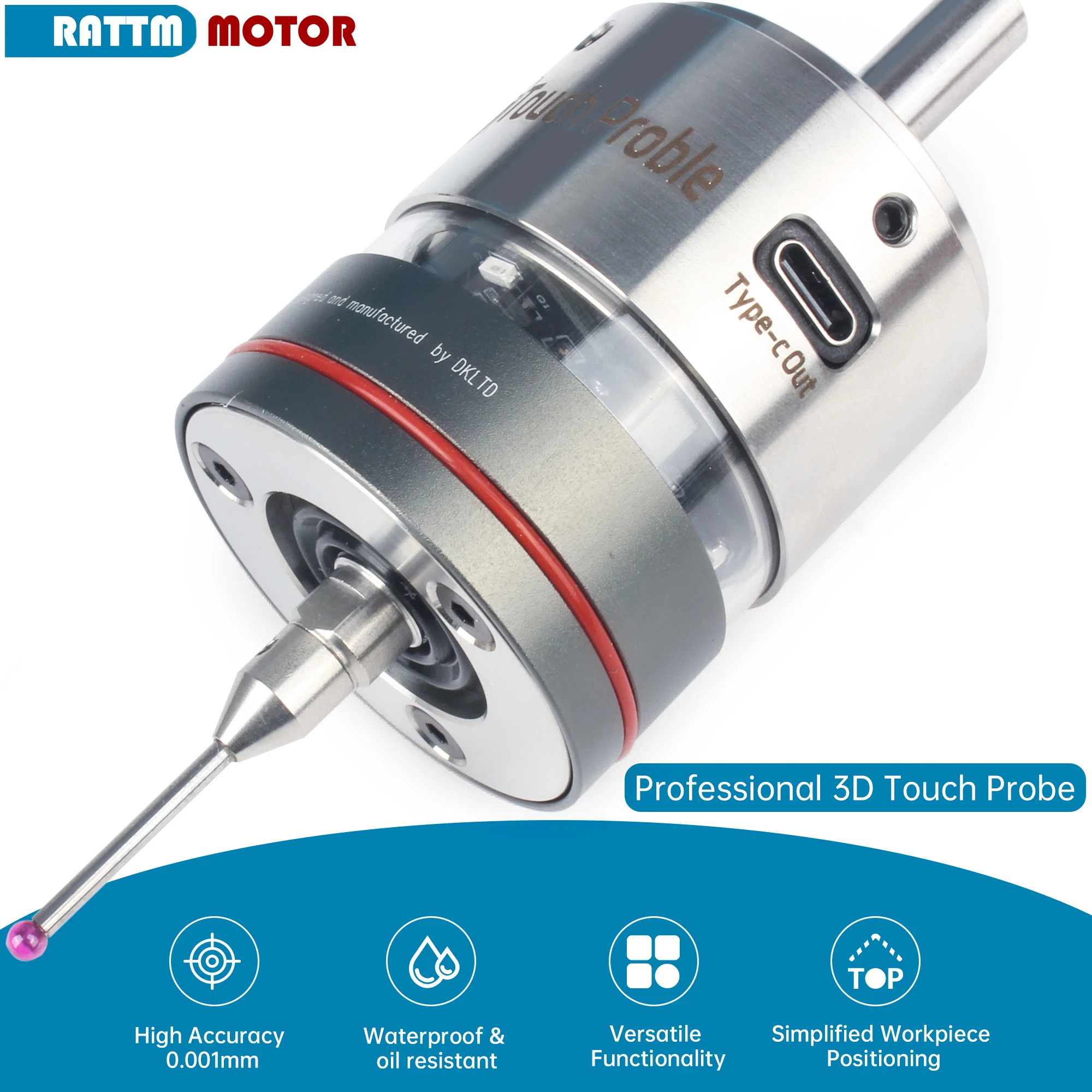 WP-500 V6 Anti-Roll 3D Edge Finder Сенсорный зонд с ЧПУ, совместимый с MACH3 и GRBL для поиска центра
WP-500 V6 Anti-Roll 3D Edge Finder Сенсорный зонд с ЧПУ, совместимый с MACH3 и GRBL для поиска центра