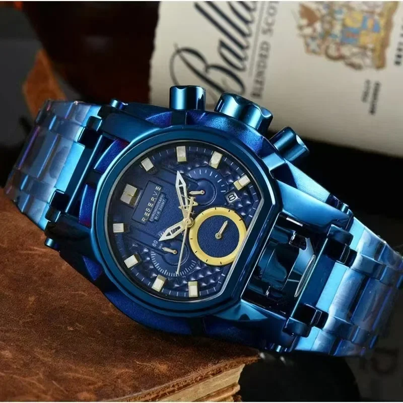 All-function steel band men's best-selling chronograph men's 2026 new model large dial European and American quartz men's watch
All-function steel band men's best-selling chronograph men's 2026 new model large dial European and American quartz men's watch
