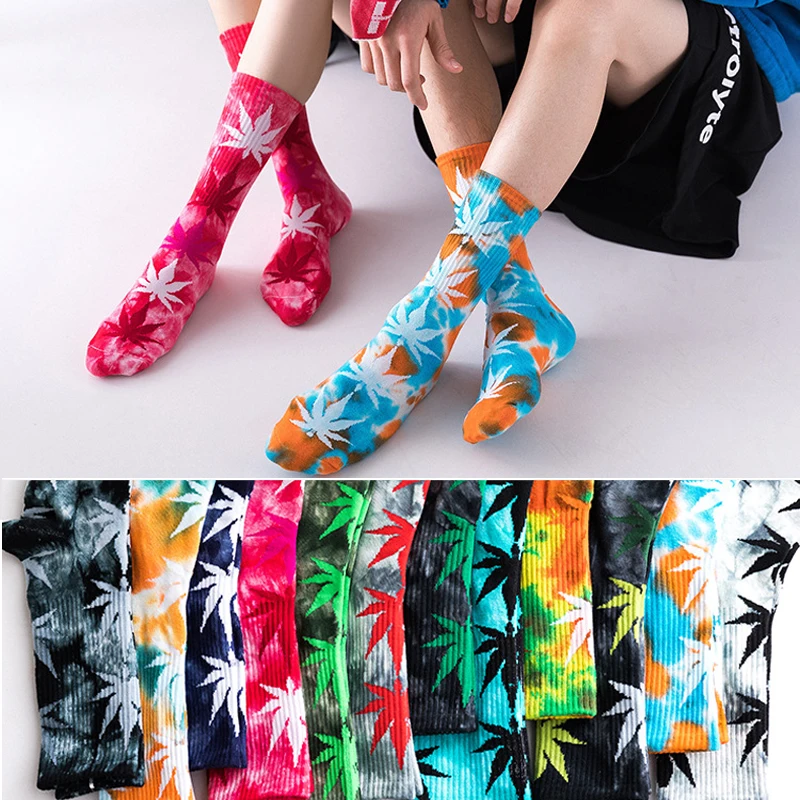 Ins модные носки для скейтборда с принтом тай-дай, мужские и женские хлопковые дышащие спортивные носки, носки для пар, носки для бега, чулки унисекс 
Ins модные носки для скейтборда с принтом тай-дай, мужские и женские хлопковые дышащие спортивные носки, носки для пар, носки для бега, чулки унисекс