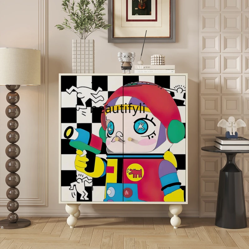 Shoe Cabinet Home Doorway Simple Cartoon Home Entrance Cabinet Balcony Locker Installation-Free Solid Wood Storage Cabinet
Shoe Cabinet Home Doorway Simple Cartoon Home Entrance Cabinet Balcony Locker Installation-Free Solid Wood Storage Cabinet