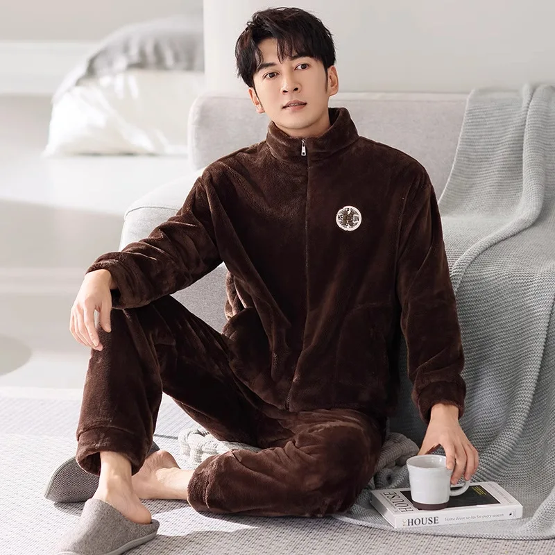 Уютные удобные пижамы на осень-зиму, очень толстые коралловые бархатные фланелевые теплые фланелевые комплекты домашней одежды для мужчин и женщин, уютные
Уютные удобные пижамы на осень-зиму, очень толстые коралловые бархатные фланелевые теплые фланелевые комплекты домашней одежды для мужчин и женщин, уютные