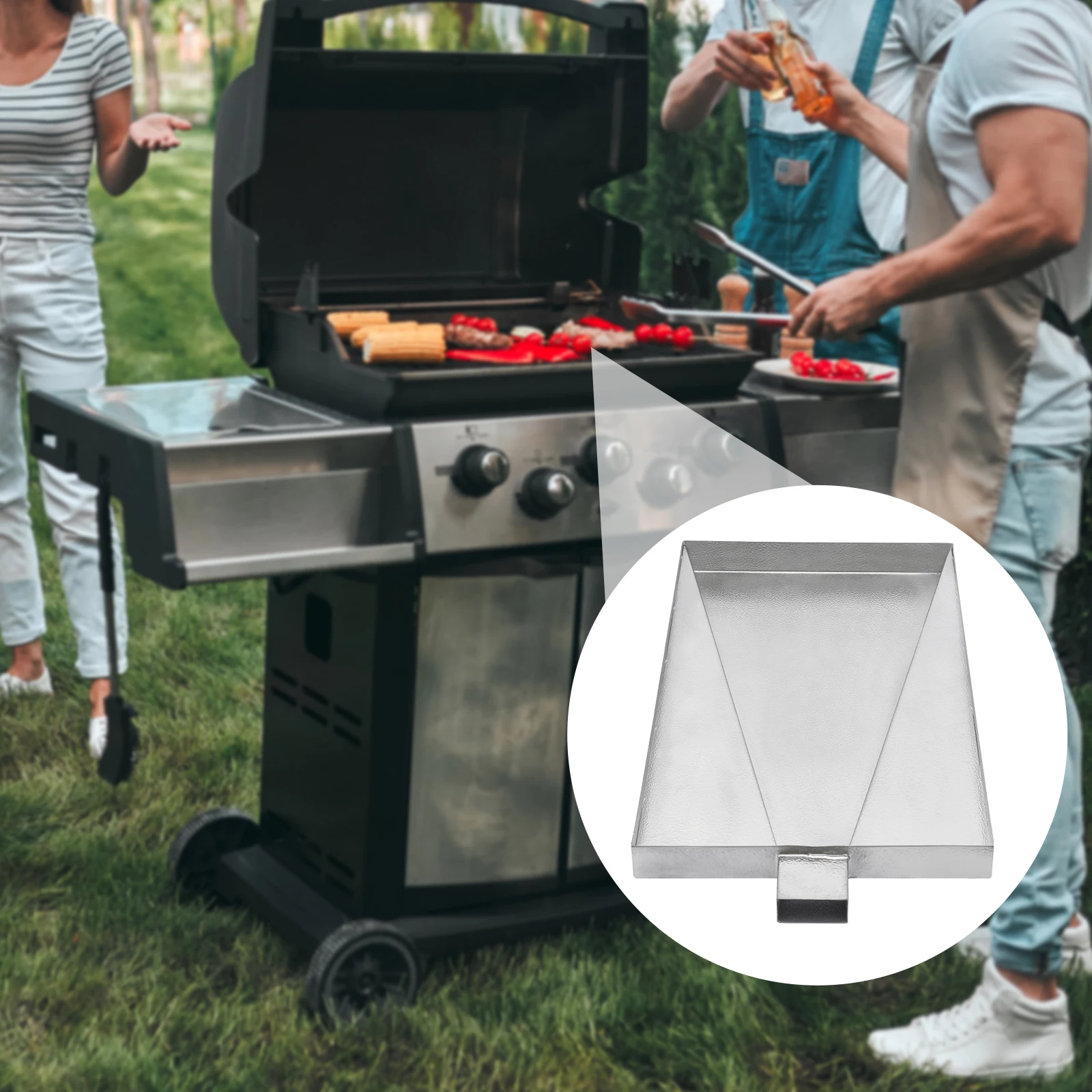 Drip Pan Tray Kit, Stainless Steel Grease Drip Pan for Grill BBQ Washer Machine Drip Tray&Drain Hole Heat-Resistant Kitchen Tool
Drip Pan Tray Kit, Stainless Steel Grease Drip Pan for Grill BBQ Washer Machine Drip Tray&Drain Hole Heat-Resistant Kitchen Tool