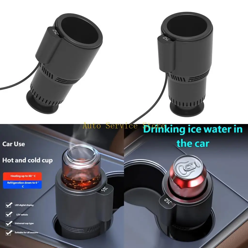 462A 12V Vehicle Cup Holder Coolers Heater With LED Temperature Car Refrigerator
462A 12V Vehicle Cup Holder Coolers Heater With LED Temperature Car Refrigerator
