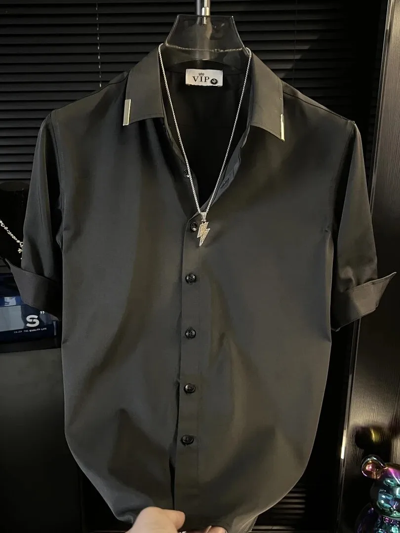 Casual Short Sleeve Men's Shirt Fashionable Color Trendy Loose Fit Breathable Summer 2026 New Style Versatile Male Apparel
Casual Short Sleeve Men's Shirt Fashionable Color Trendy Loose Fit Breathable Summer 2026 New Style Versatile Male Apparel