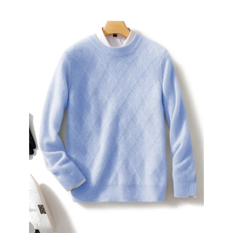 Autumn And Winter Round Neck 100% Pure Wool Men's Bottoming Thickened Warm Casual Sweater Business Knitted Cashmere Top
Autumn And Winter Round Neck 100% Pure Wool Men's Bottoming Thickened Warm Casual Sweater Business Knitted Cashmere Top