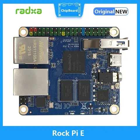Rock Pi E Rockchip RK3328 1 GB/512 MB DDR3-Board unterstützt Debian/Ubuntu/OpenWRT Vierkern-WLAN 4/5 optional