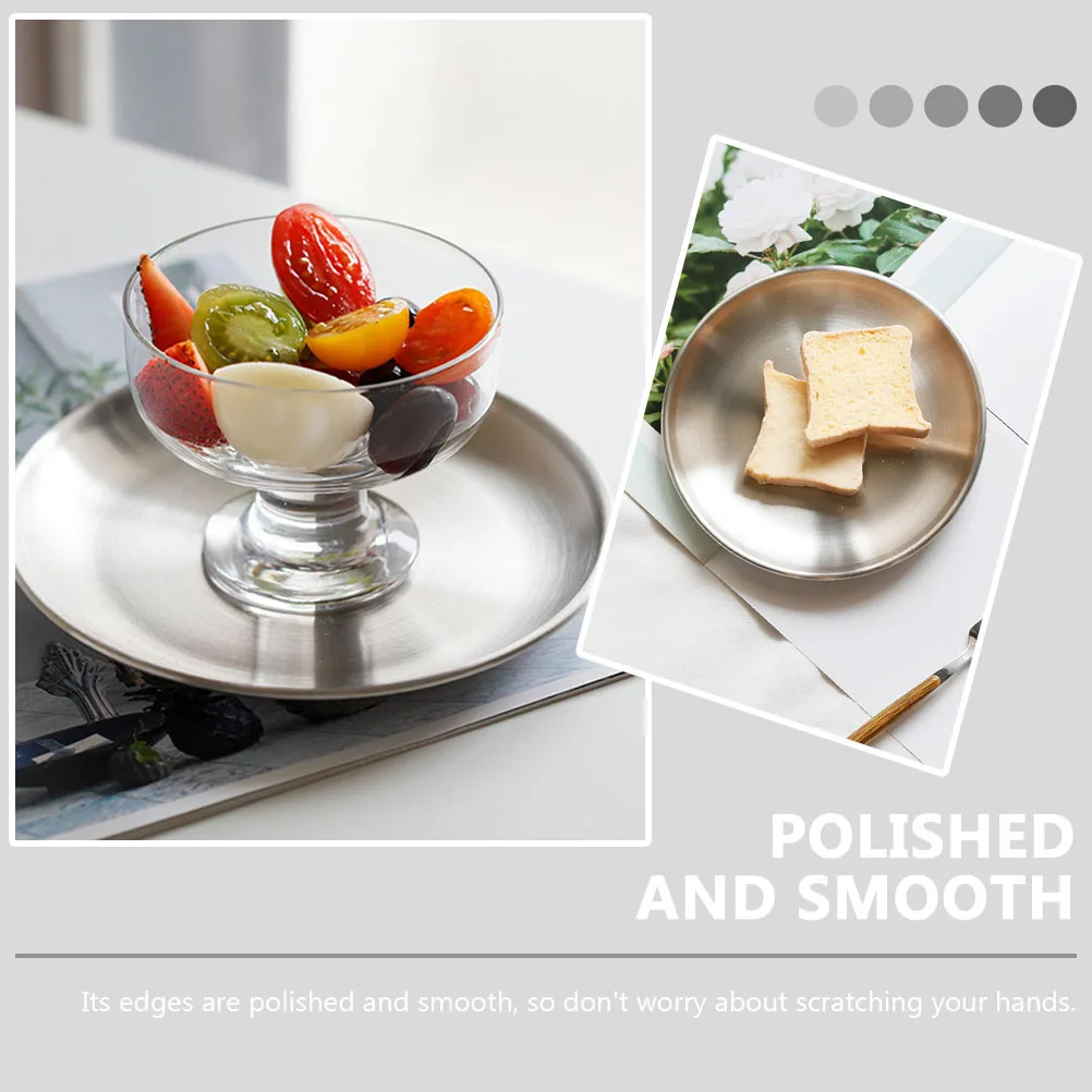1pc Food Grade Round Tray Round Fruit Plate Set Anti-Rust Serving Plate for BBQ Cake Tray Cake Fruit Snack Kitchen Use
1pc Food Grade Round Tray Round Fruit Plate Set Anti-Rust Serving Plate for BBQ Cake Tray Cake Fruit Snack Kitchen Use