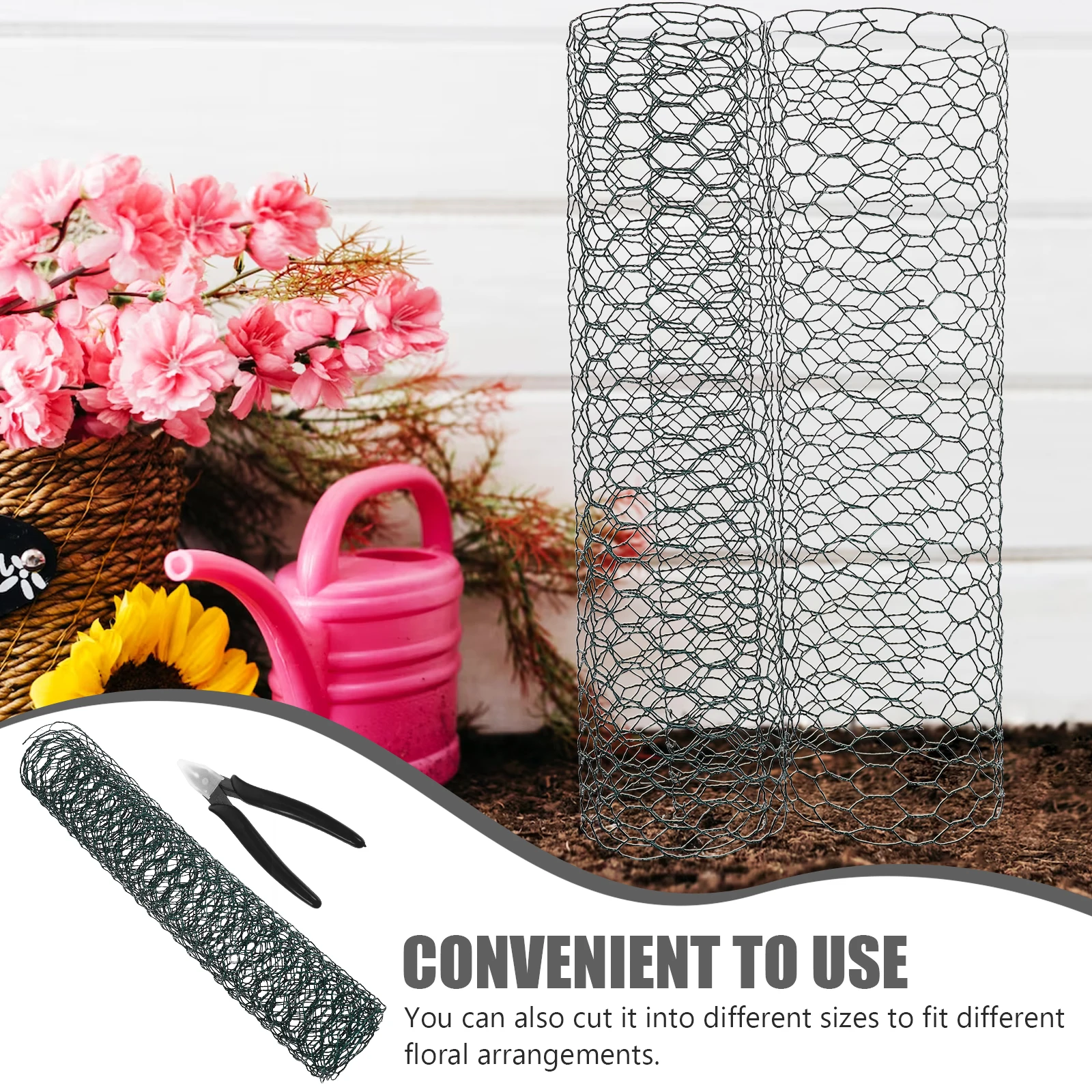 1 set Floral Chicken Wire Netting for Flower Arrangements Garden Decoration Wedding Crafts Iron Mesh Wreath Making Green floral
1 set Floral Chicken Wire Netting for Flower Arrangements Garden Decoration Wedding Crafts Iron Mesh Wreath Making Green floral