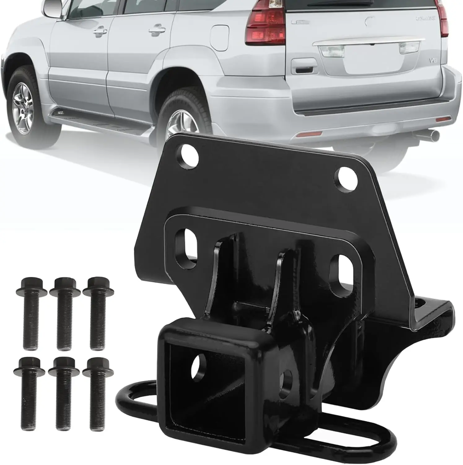 2 Inch Trailer Hitch Receiver Compatible with Lexus GX470 (2003-2009) and Toyota 4Runner (2003-2022), Standard 2" Tow Hitch
2 Inch Trailer Hitch Receiver Compatible with Lexus GX470 (2003-2009) and Toyota 4Runner (2003-2022), Standard 2" Tow Hitch