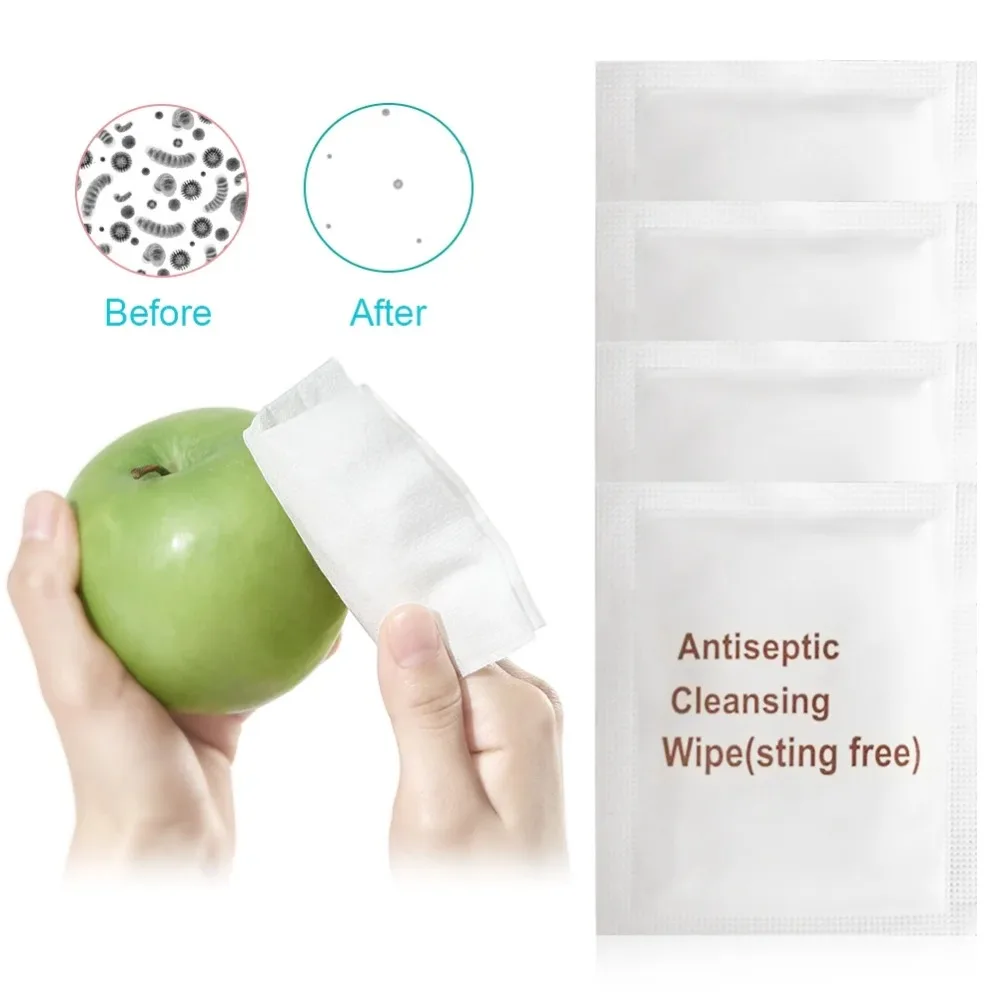 100Pcs Antiseptic Wipes Sting-Free Disposable First-Aid Non-Alcoholic Protective Cleaning Emergency Kit Travel Home Sterile
100Pcs Antiseptic Wipes Sting-Free Disposable First-Aid Non-Alcoholic Protective Cleaning Emergency Kit Travel Home Sterile