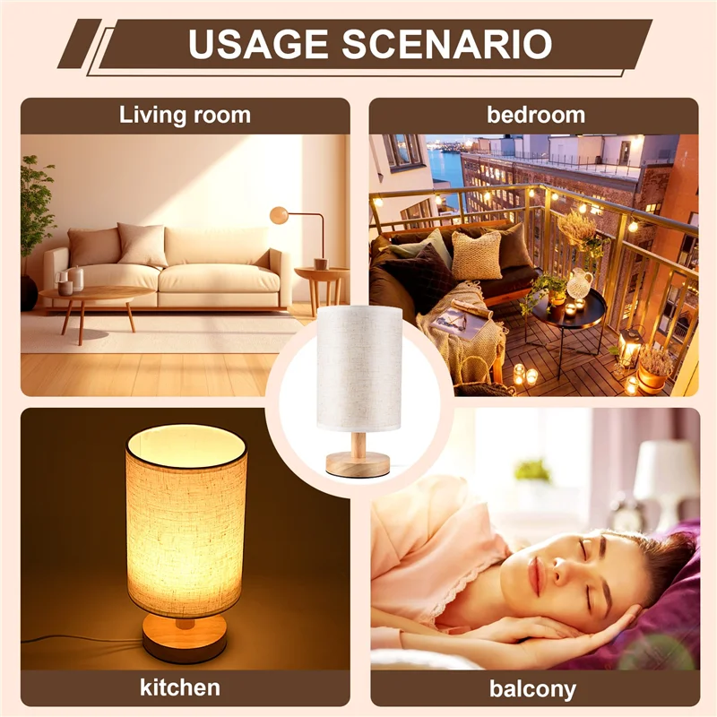 A79Z-DC5V Round Bedside Table Lamp Nightstand Lamp With Fabric Shade And Solid Wood For Bedroom, Living Room Modern Office
A79Z-DC5V Round Bedside Table Lamp Nightstand Lamp With Fabric Shade And Solid Wood For Bedroom, Living Room Modern Office