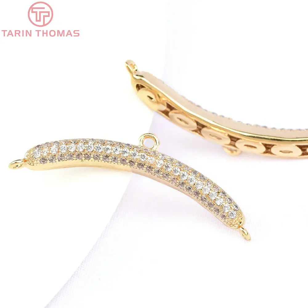 (6338) 2PCS 29x3MM 24K Gold Color Brass with Zircon Stick Connector High Quality Jewelry Making Findings Accessories Wholesale
(6338) 2PCS 29x3MM 24K Gold Color Brass with Zircon Stick Connector High Quality Jewelry Making Findings Accessories Wholesale