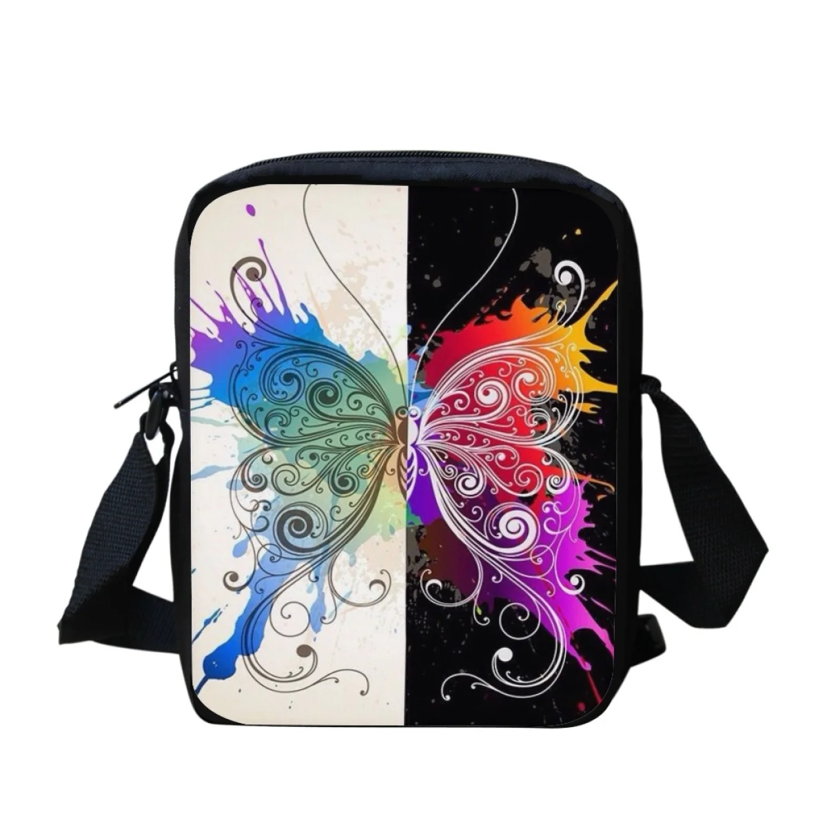 Small Messenger Bag for Ladies New Fashion Art Butterfly Pattern Print Shoulder Bag Daily Casual Travel Adjustable Crossbody Bag
Small Messenger Bag for Ladies New Fashion Art Butterfly Pattern Print Shoulder Bag Daily Casual Travel Adjustable Crossbody Bag