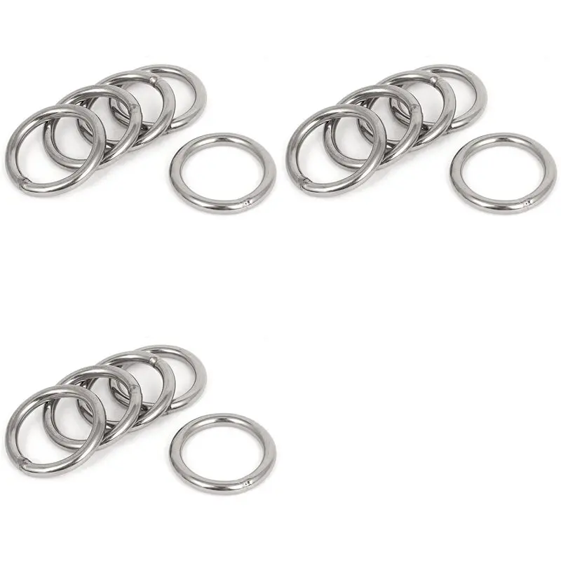 40Mm X 5Mm Stainless Steel Webbing Strapping Welded O Rings 15 Pcs
40Mm X 5Mm Stainless Steel Webbing Strapping Welded O Rings 15 Pcs