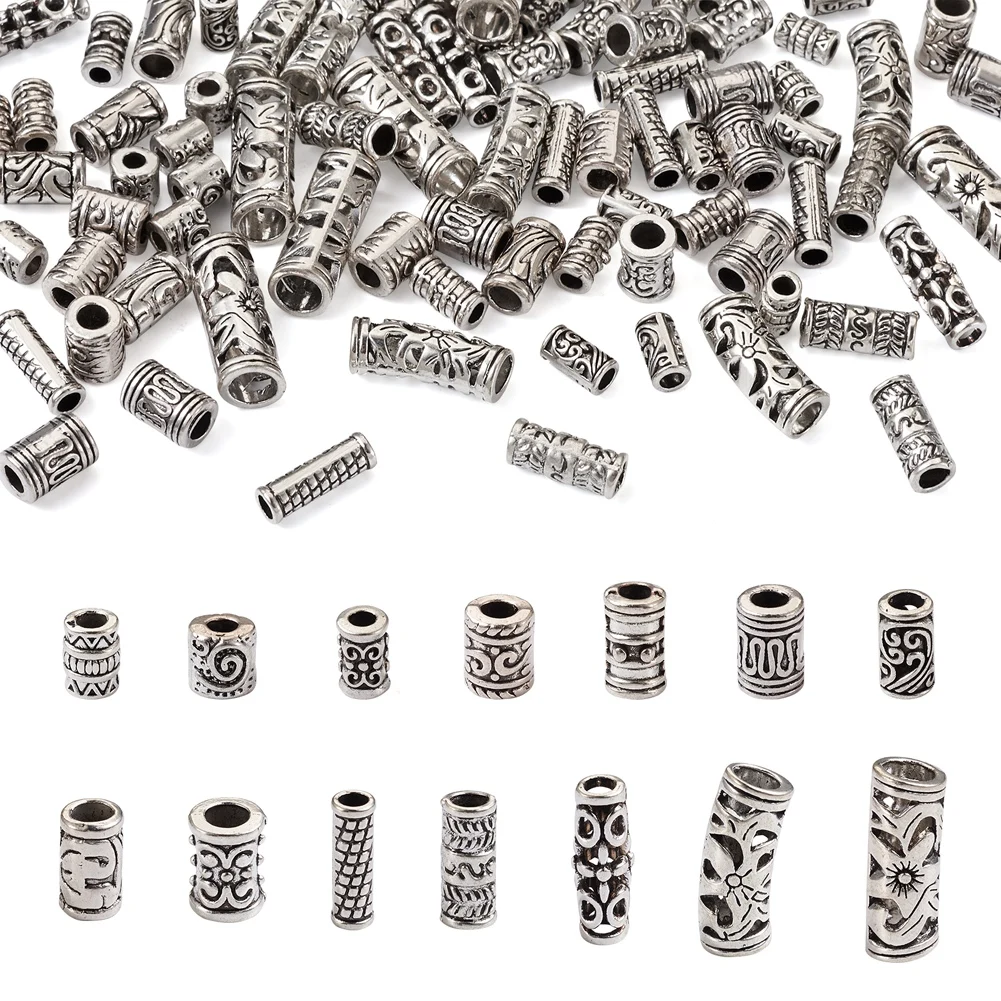 Kissitty 280Pcs Antique Silver Color Tube Shape Tibetan Style Alloy Beads European Beads For Braclet Necklace Jewelry Making
Kissitty 280Pcs Antique Silver Color Tube Shape Tibetan Style Alloy Beads European Beads For Braclet Necklace Jewelry Making