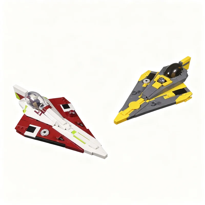 992PCS MOC Space Battle Movie Anaking Obiwaned Jeded Starfighters Model Custom Puzzle DIY Creative Ideas Toy Assembly Gifts
992PCS MOC Space Battle Movie Anaking Obiwaned Jeded Starfighters Model Custom Puzzle DIY Creative Ideas Toy Assembly Gifts