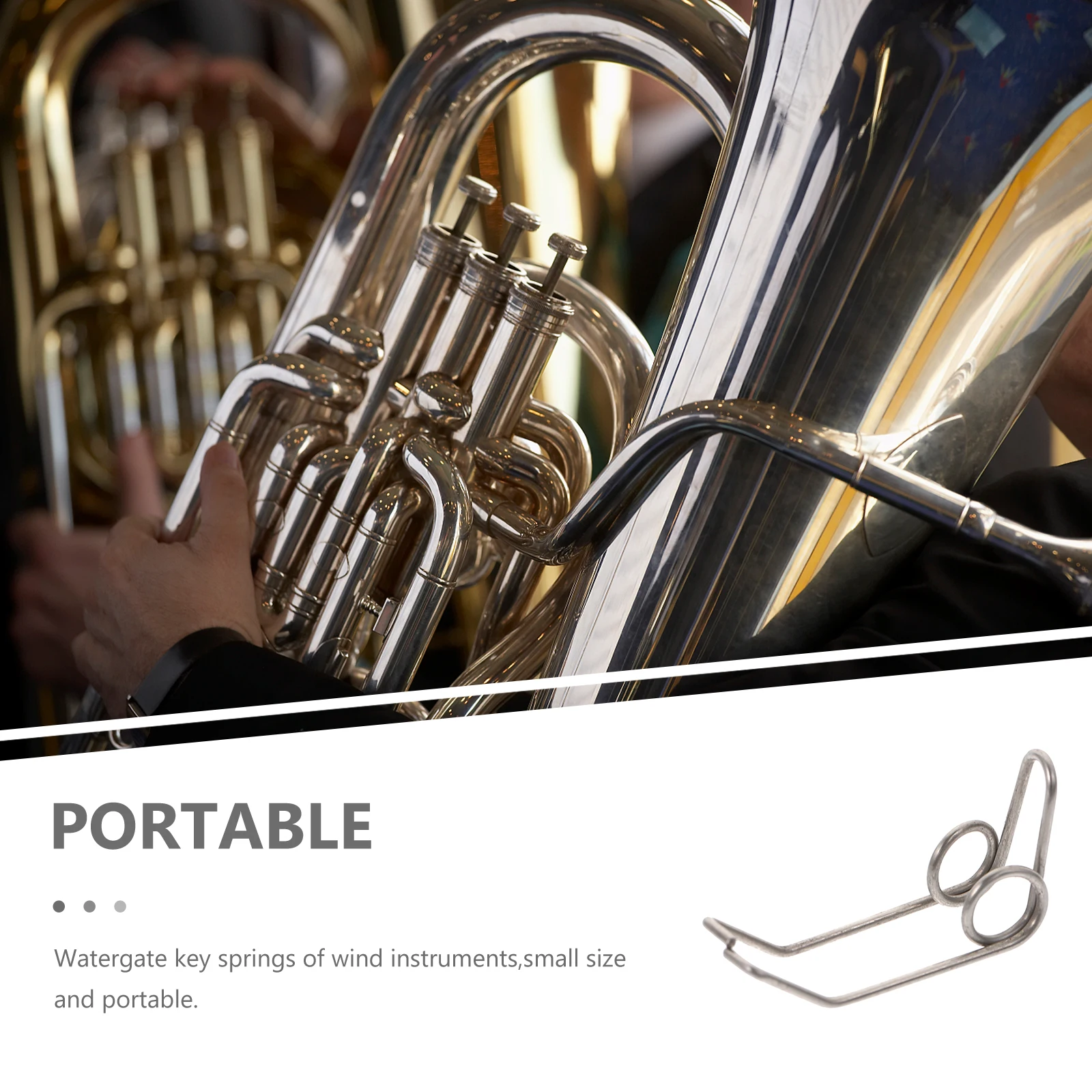 10pcs Trumpet Midrange Spring Sturdy Durable Watergate Key Springs Suitable Most Trumpets Small Size Portable Easy Install
10pcs Trumpet Midrange Spring Sturdy Durable Watergate Key Springs Suitable Most Trumpets Small Size Portable Easy Install