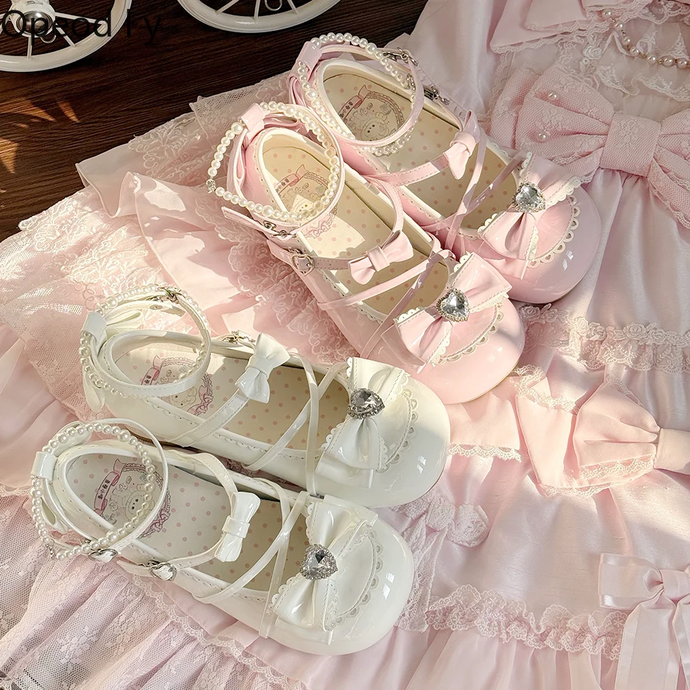 Lolita Diamond Pearl Bow Sweet Lolita Mary Jane Women's Shoes Spring/Summer 2026 New Cute Girls Temperament Princess High Heels
Lolita Diamond Pearl Bow Sweet Lolita Mary Jane Women's Shoes Spring/Summer 2026 New Cute Girls Temperament Princess High Heels