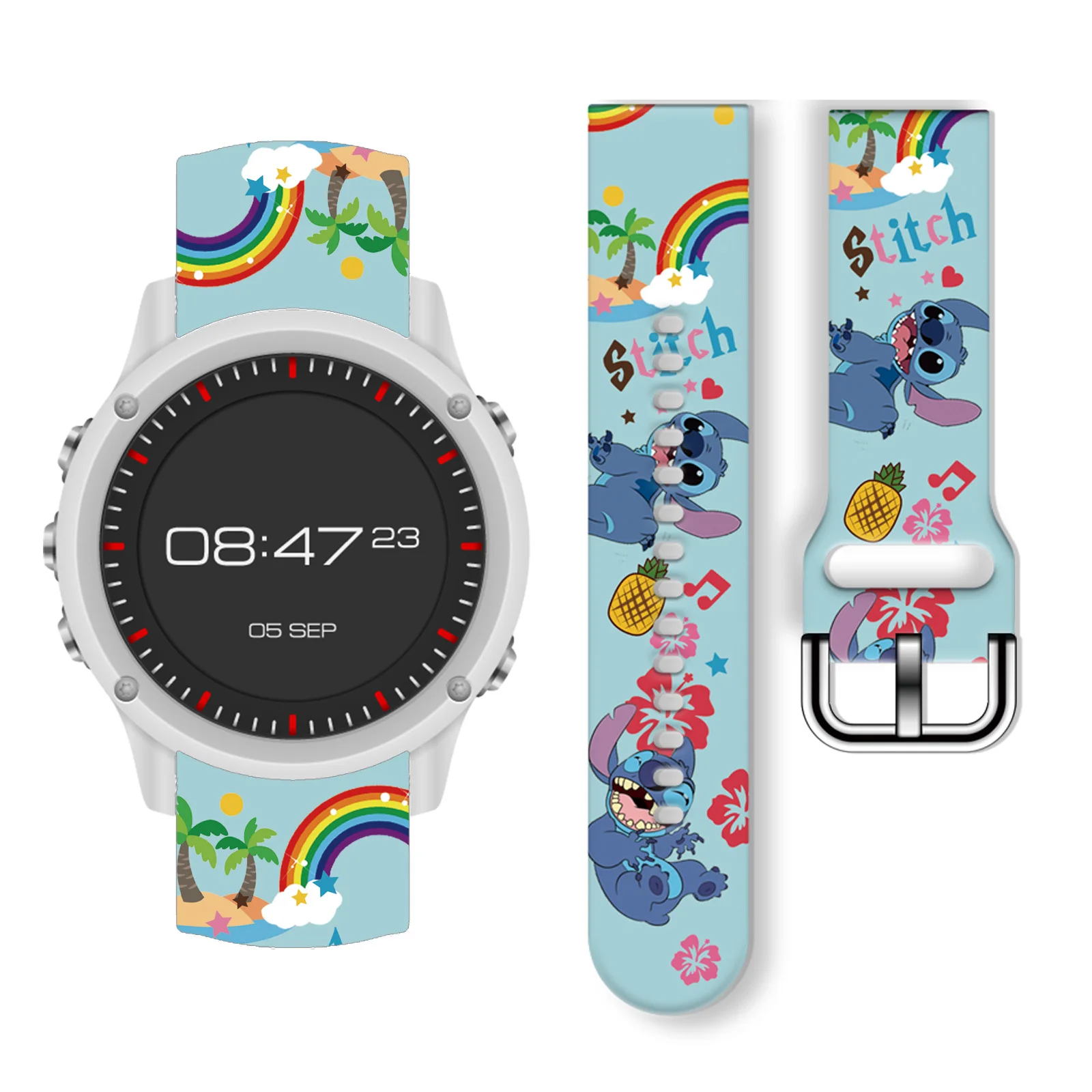 Disney 20mm Happy Stitch Band for Samsung Galaxy Watch 7/6/5 40mm 44mm Band Replaceable Bracelet for Xiaomi Huawei Amazfit Watch
Disney 20mm Happy Stitch Band for Samsung Galaxy Watch 7/6/5 40mm 44mm Band Replaceable Bracelet for Xiaomi Huawei Amazfit Watch