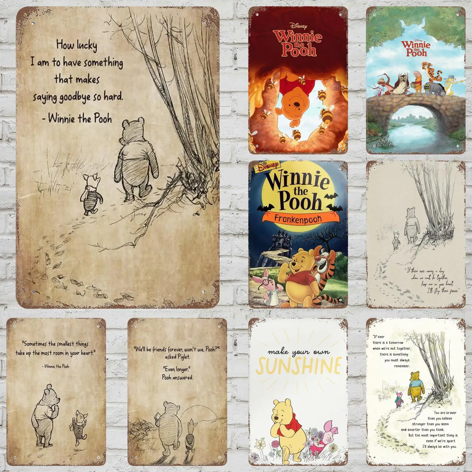 MINISO Winnie the Pooh Decor Vintage Metal Signs Tin Signs Captain Poster Decor for Bar Pub Club Man Cave Wall Decoration
MINISO Winnie the Pooh Decor Vintage Metal Signs Tin Signs Captain Poster Decor for Bar Pub Club Man Cave Wall Decoration