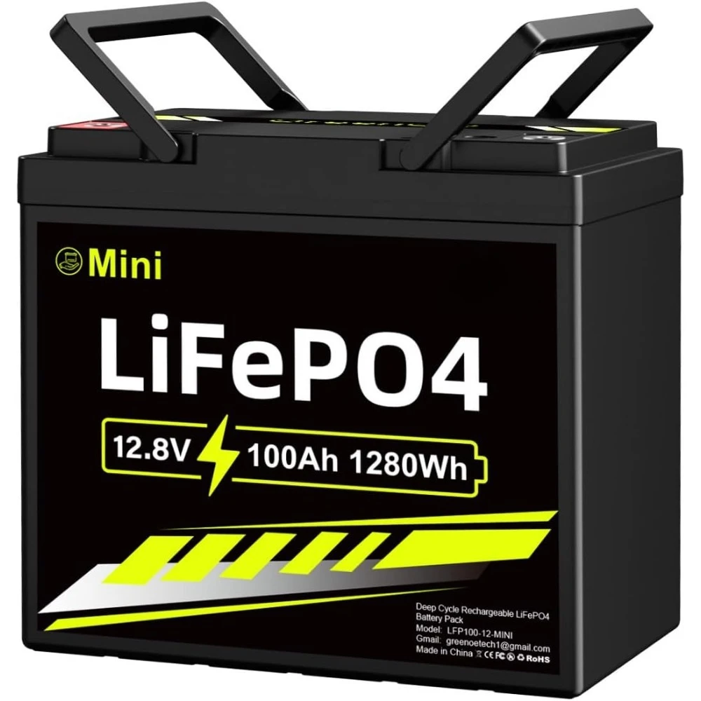 12V 100Ah Mini LiFePO4 Battery, Smaller Than BCI Group 31 Built in100A BMS,Low Temperature Protection,1280Wh
12V 100Ah Mini LiFePO4 Battery, Smaller Than BCI Group 31 Built in100A BMS,Low Temperature Protection,1280Wh