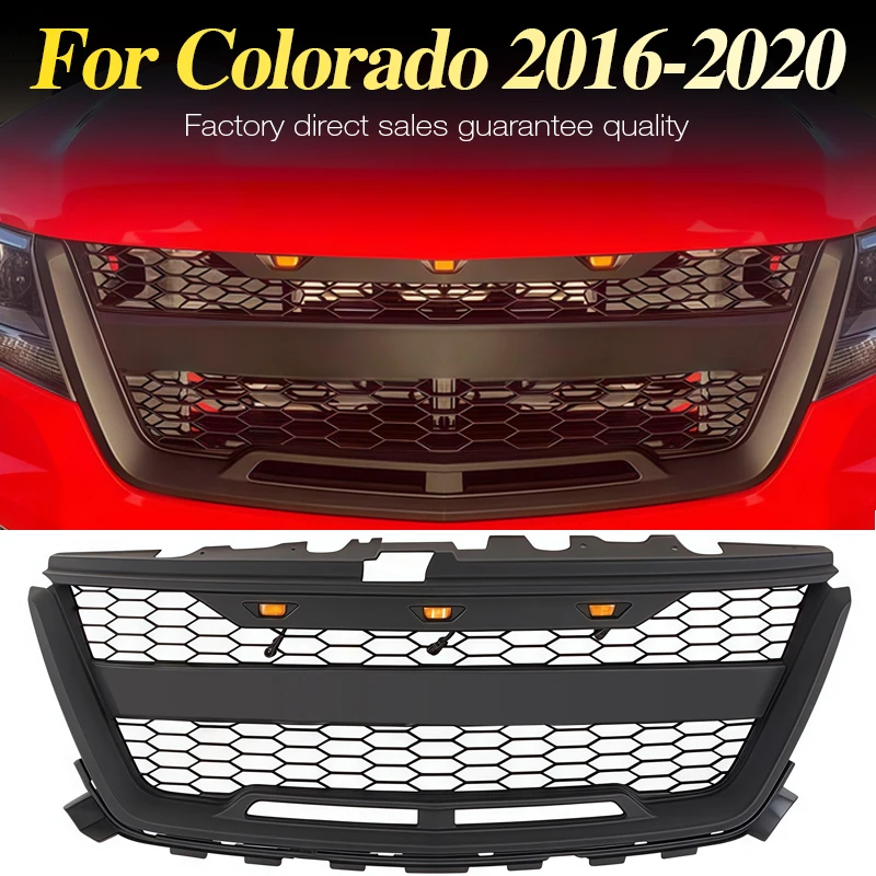 Front Grille With Amber Lights Fits For Chevrolet Colorado 2016-2020 Racing Grill
Front Grille With Amber Lights Fits For Chevrolet Colorado 2016-2020 Racing Grill