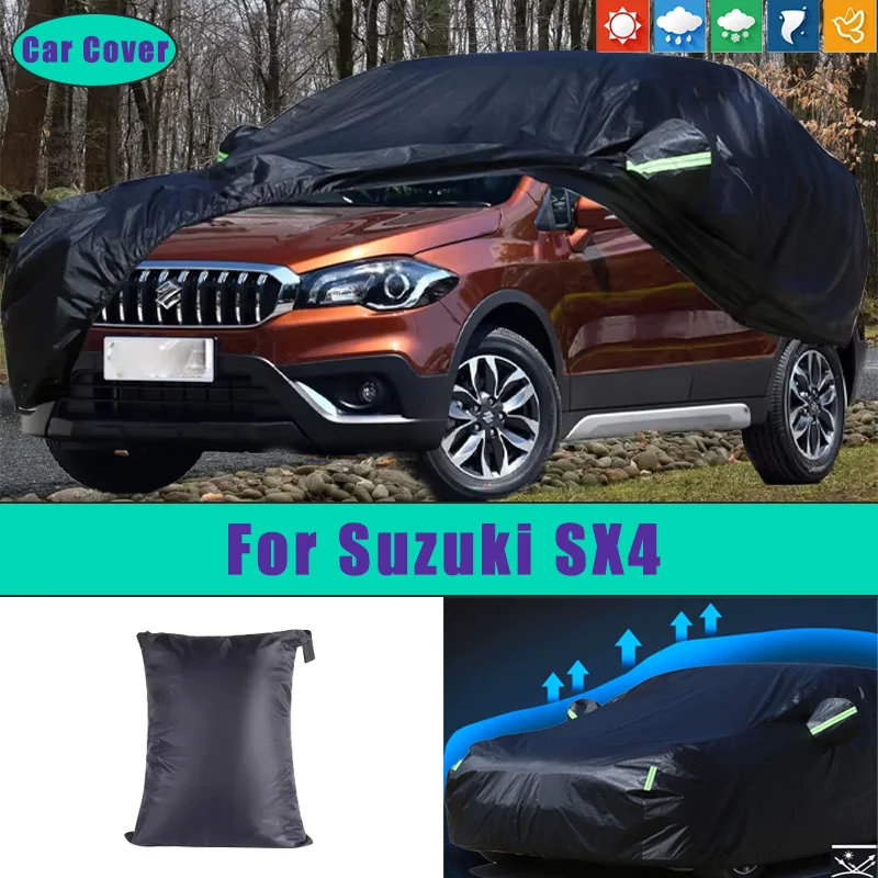 Автомобильные полностью внешние чехлы, уличные водонепроницаемые пылезащитные чехлы от солнца, дождя, снега, внешние автомобильные аксессуары для Suzuki SX4
Автомобильные полностью внешние чехлы, уличные водонепроницаемые пылезащитные чехлы от солнца, дождя, снега, внешние автомобильные аксессуары для Suzuki SX4