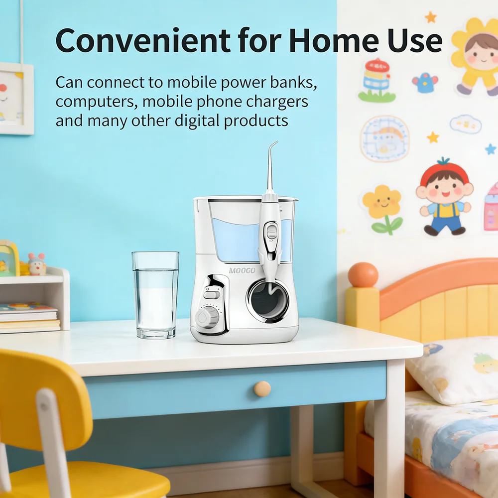 Professional Tabletop Dental Water Jet Cleaner, 10 Adjustable Modes 5 Replacement Nozzles, Home Oral Care Spa Irrigator for Deep
Professional Tabletop Dental Water Jet Cleaner, 10 Adjustable Modes 5 Replacement Nozzles, Home Oral Care Spa Irrigator for Deep