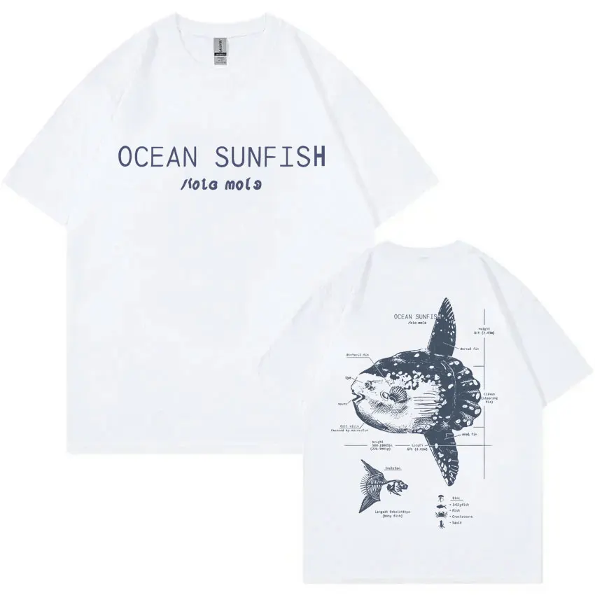 Marine Animals Ocean Sunfish Anatomy Graphic T-shirt Men Women Casual Oversized Short Sleeve T Shirts Men's 100% Cotton T-shirts
Marine Animals Ocean Sunfish Anatomy Graphic T-shirt Men Women Casual Oversized Short Sleeve T Shirts Men's 100% Cotton T-shirts