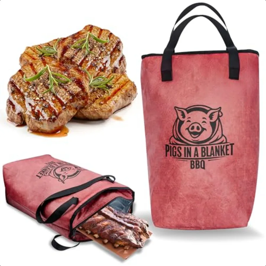BBQ Resting Blanket LeakProof Insulated Meat Bag 18x9x8 Reusable 5Layer BBQ Accory for Brisket Pork Turkey Steak Grill Gift for
BBQ Resting Blanket LeakProof Insulated Meat Bag 18x9x8 Reusable 5Layer BBQ Accory for Brisket Pork Turkey Steak Grill Gift for