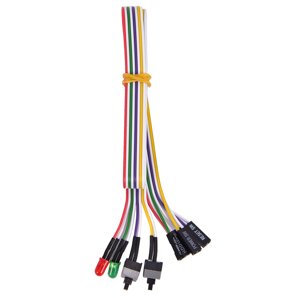 Hot 1PC ATX PC Compute Motherboard Power Cable 2 Switch On/Off/Reset w/ LED Light 68cm Push Button Switch
Hot 1PC ATX PC Compute Motherboard Power Cable 2 Switch On/Off/Reset w/ LED Light 68cm Push Button Switch