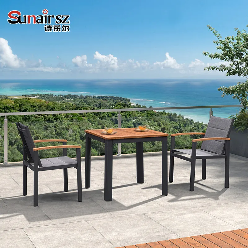 YJQ outdoor tables and chairs courtyard villa garden balcony leisure solid wood table aluminum alloy sunscreen table
YJQ outdoor tables and chairs courtyard villa garden balcony leisure solid wood table aluminum alloy sunscreen table
