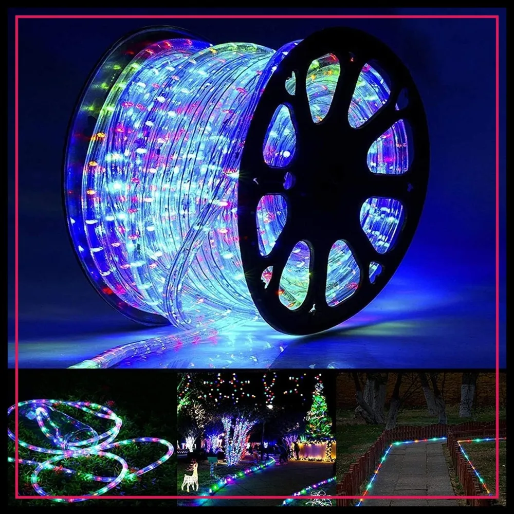 150ft 1080 LED Rope Lights Outdoor, Connectable Flexible Tube with 8 Modes, Waterproof for Garden Patio Party Pool Decoration
150ft 1080 LED Rope Lights Outdoor, Connectable Flexible Tube with 8 Modes, Waterproof for Garden Patio Party Pool Decoration