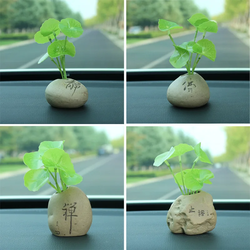 Car Ornoments Creative Simulation Plant Coppery Herb Zen Potted Stone Decoration Solid Ointment Luxury Cars Interior Accessories
Car Ornoments Creative Simulation Plant Coppery Herb Zen Potted Stone Decoration Solid Ointment Luxury Cars Interior Accessories